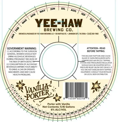 Vanilla Porter label