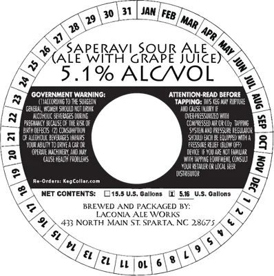 Saperavi Sour Ale label