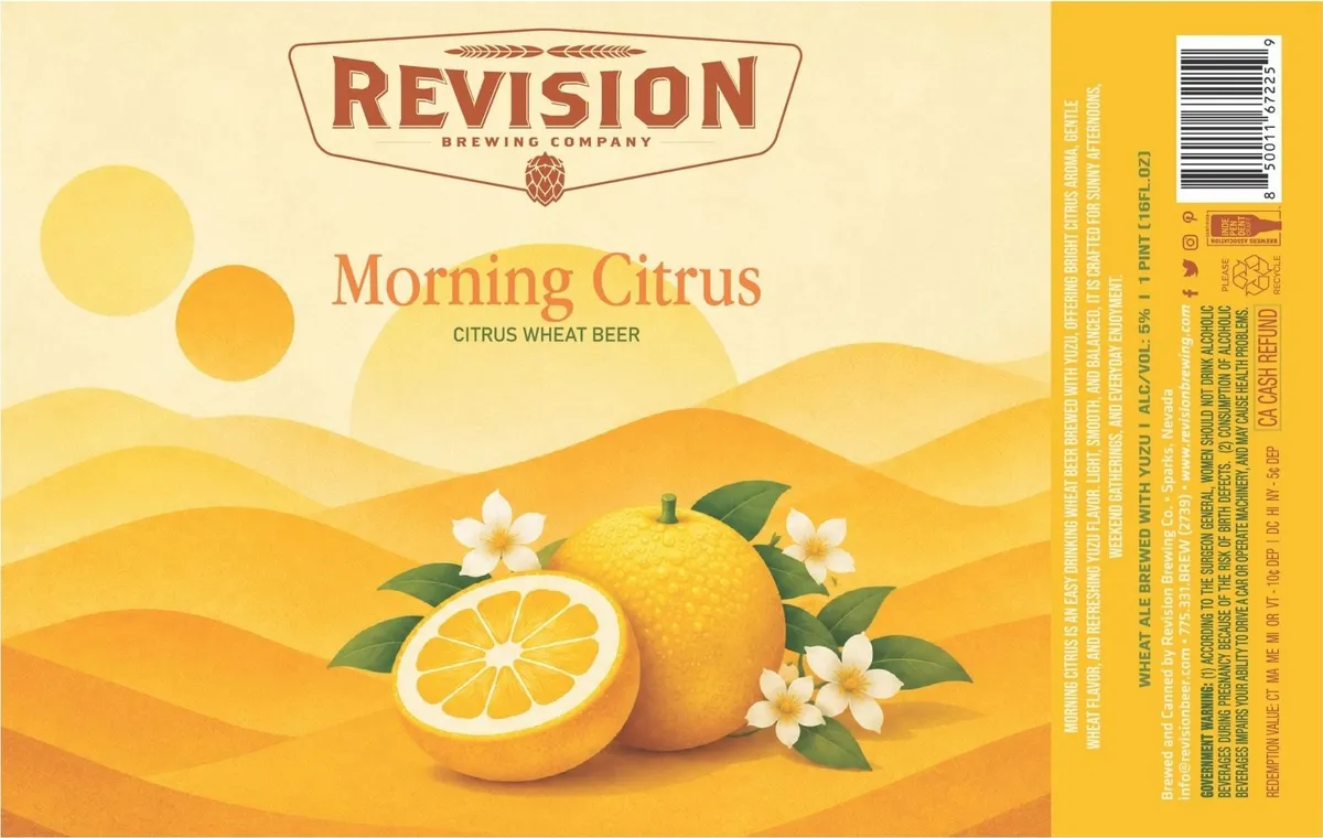 Morning Citrus label art — MORNING CITRUS