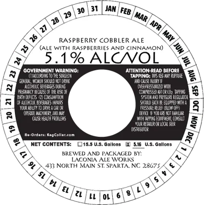 Raspberry Cobbler Ale label