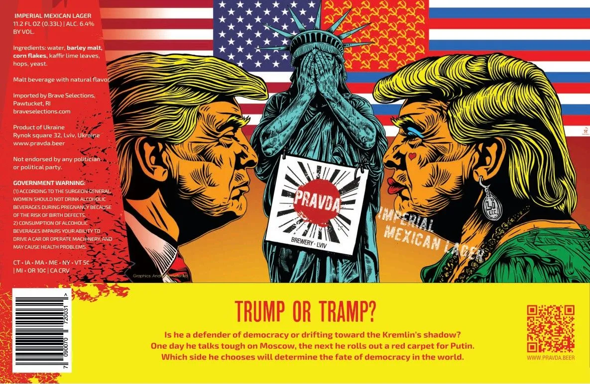 Trump Or Tramp label art — PRAVDA