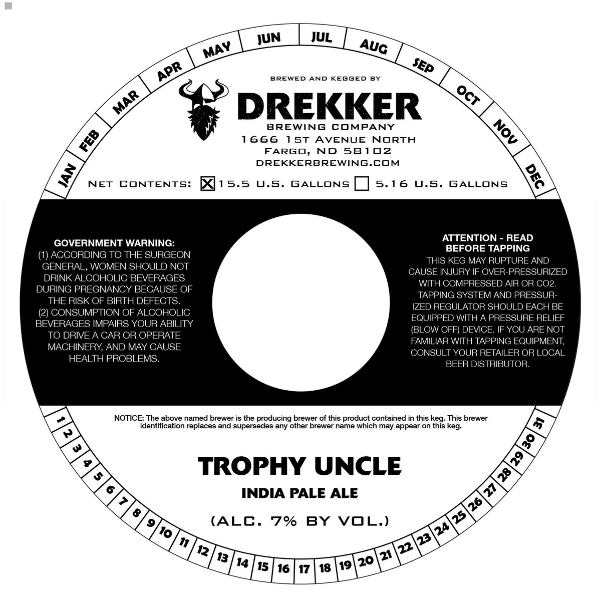 Trophy Uncle — full label as filed with TTB