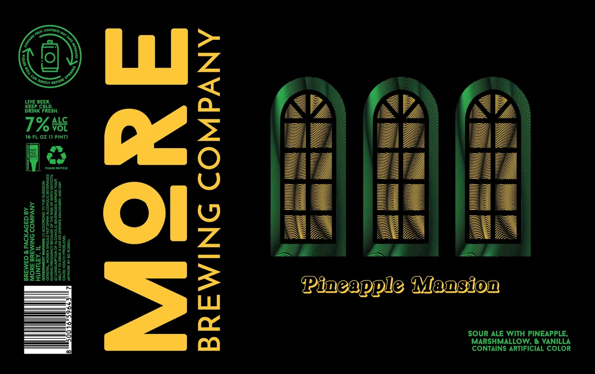 Pineapple Mansion — full label as filed with TTB