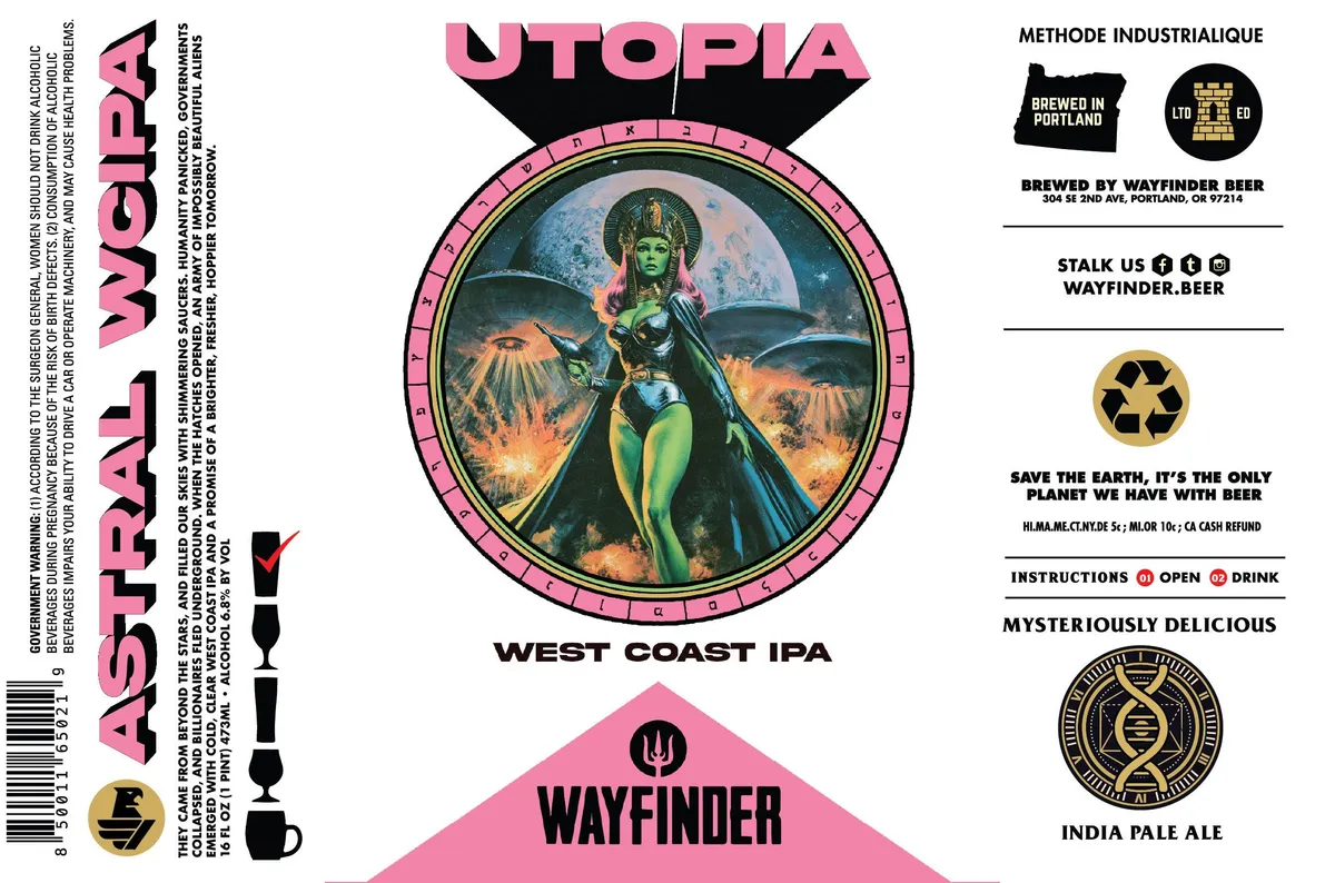 Utopia label art — WAYFINDER