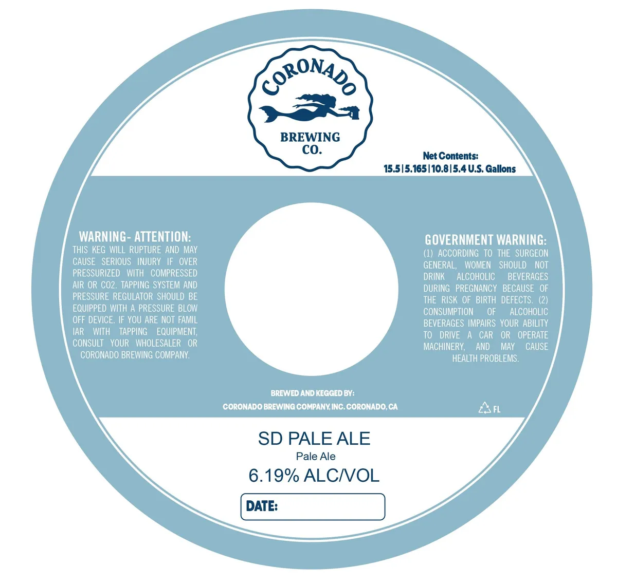 SD Pale Ale label art — CORONADO BREWING CO.