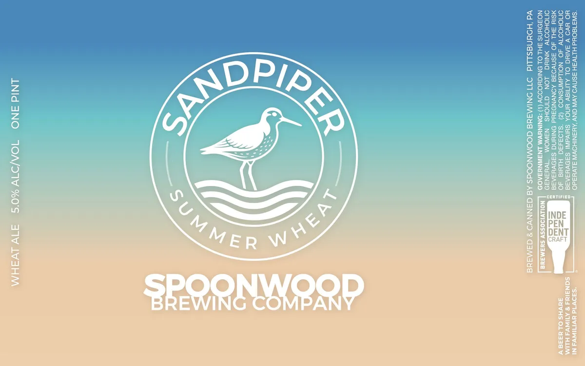 Sandpiper Summer Wheat label art — SANDPIPER SUMMER WHEAT