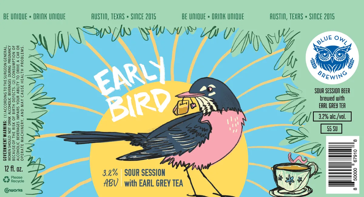 Early Bird label art — EARLY BIRD