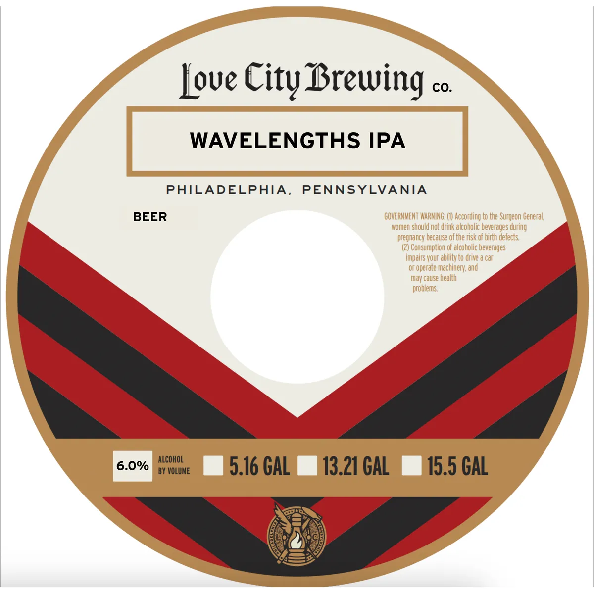 Wavelengths IPA label art — WAVELENGTHS IPA