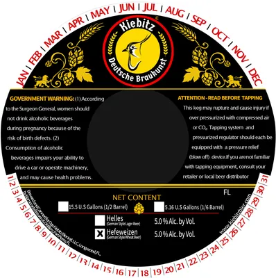 Hefeweizen label