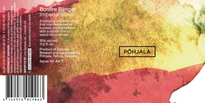 Bonfire Banger label