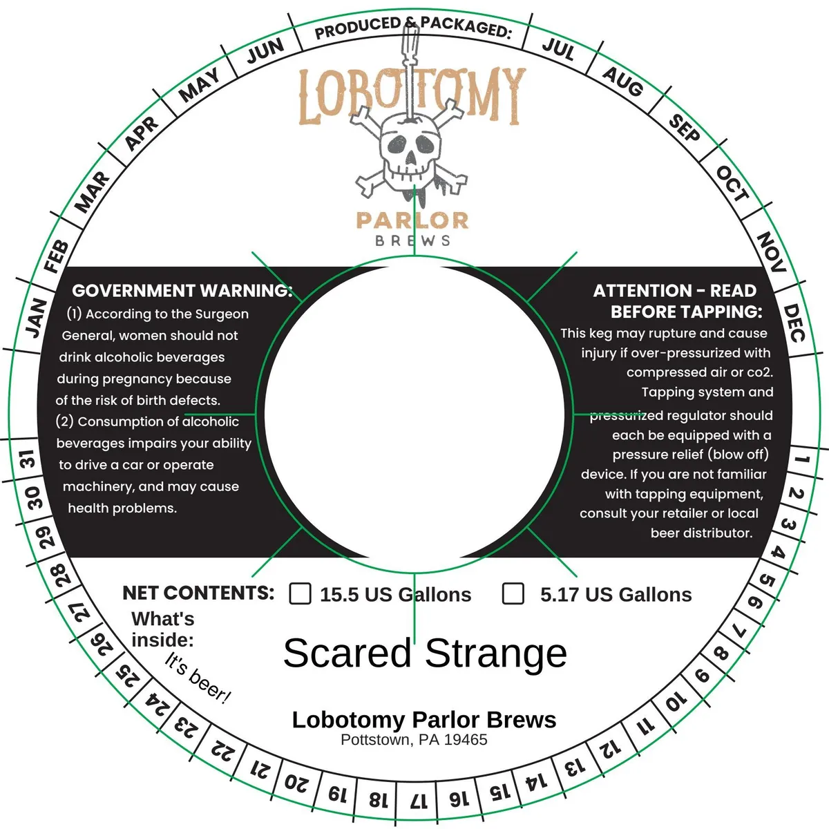 Scared Strange label