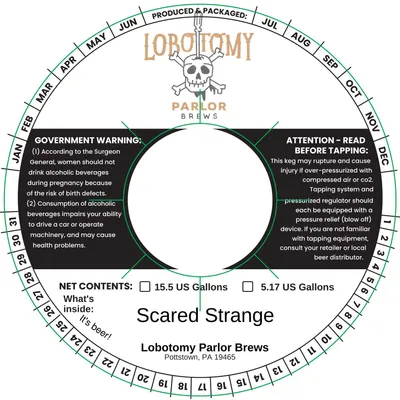 Scared Strange label