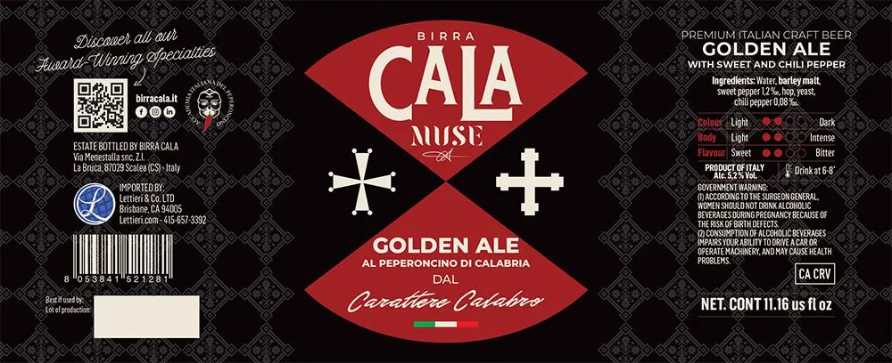 Muse Golden Ale label