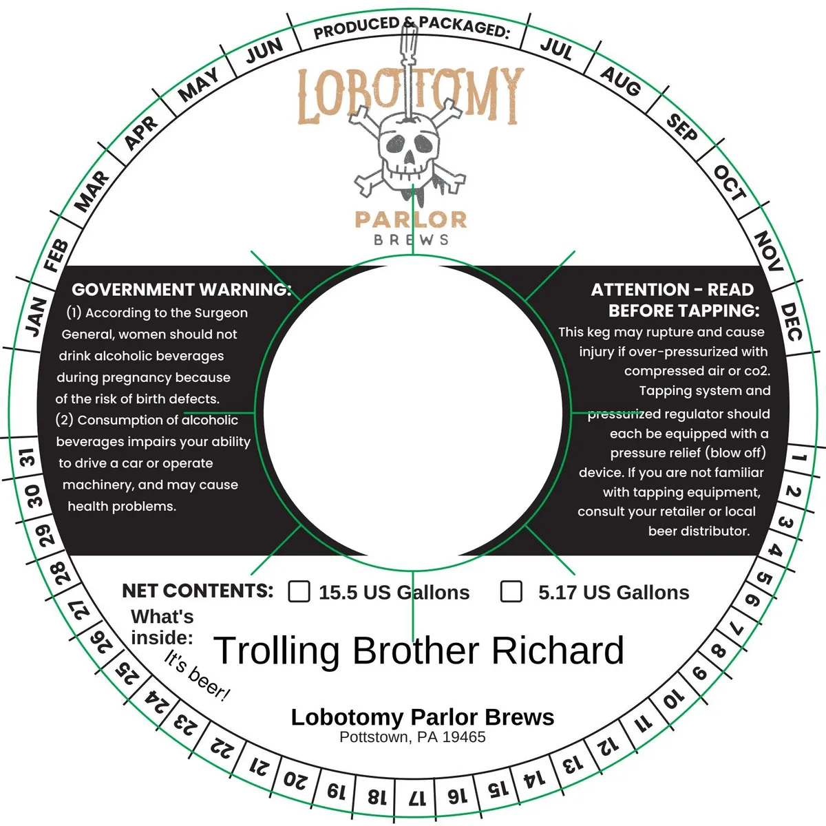 Trolling Brother Richard label