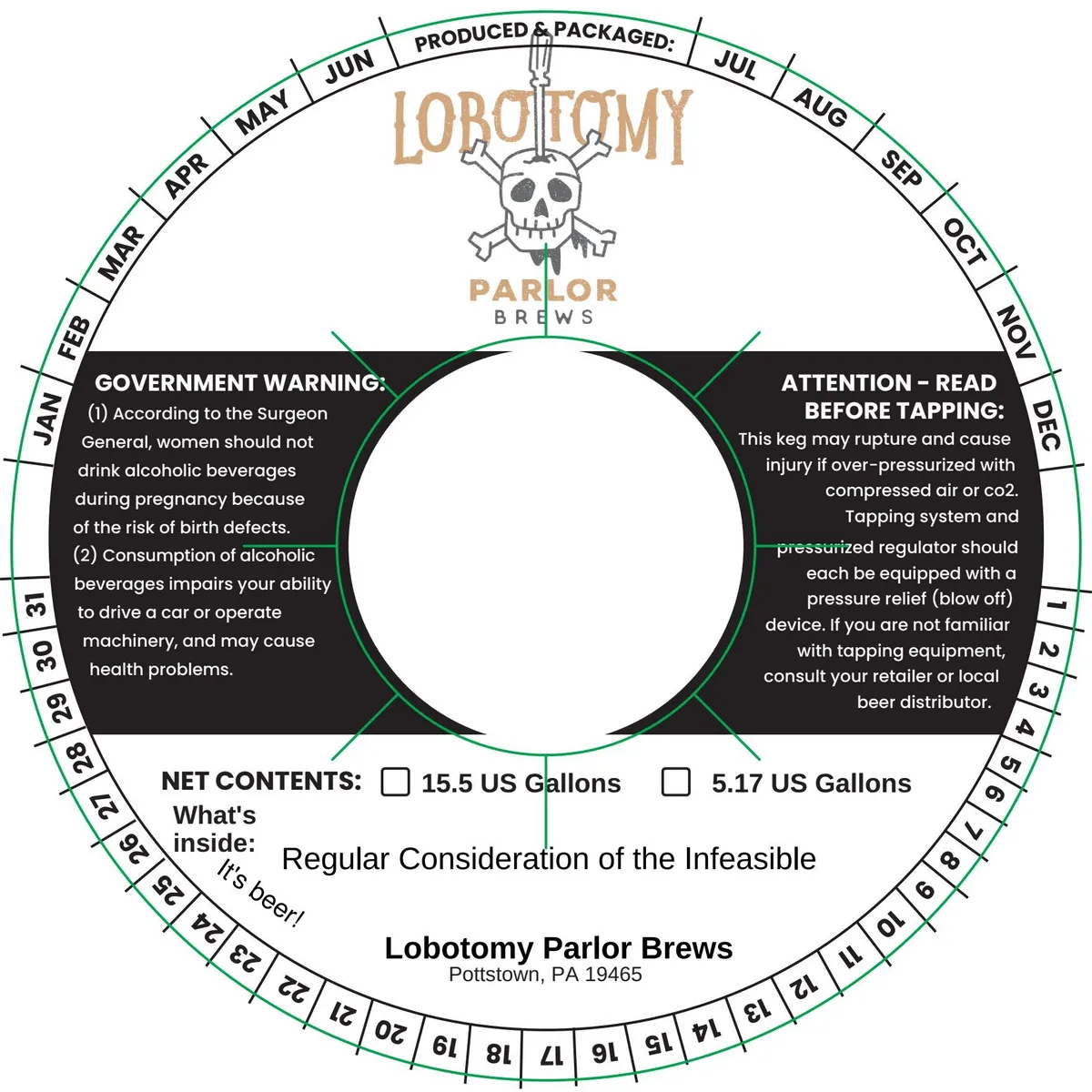 Regular Consideration of the Infeasible label