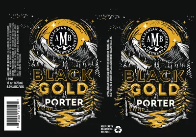 Black Gold Porter label