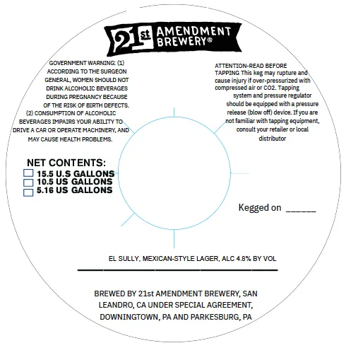 El Sully — full label as filed with TTB