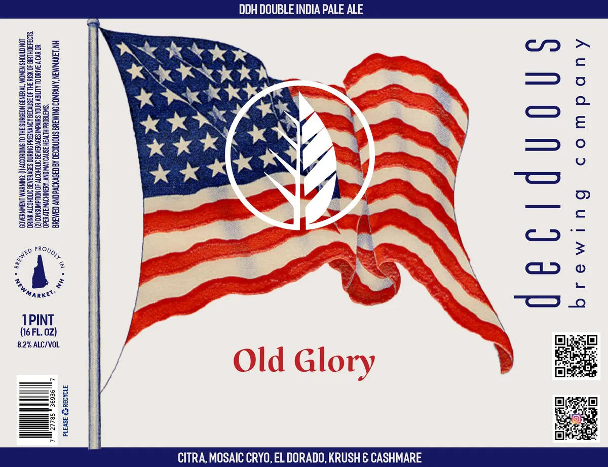 Old Glory label art — OLD GLORY