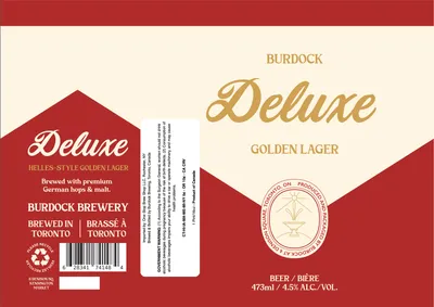 Deluxe Golden Lager label