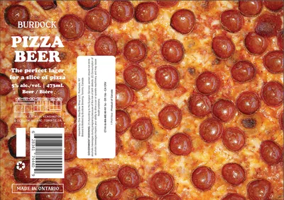 Pizza Beer label
