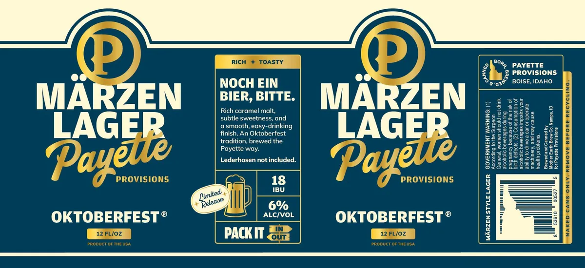 Oktoberfest — full label as filed with TTB