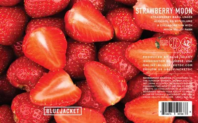 Strawberry Moon label