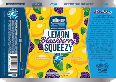 Lemon Blackberry Squeezy label