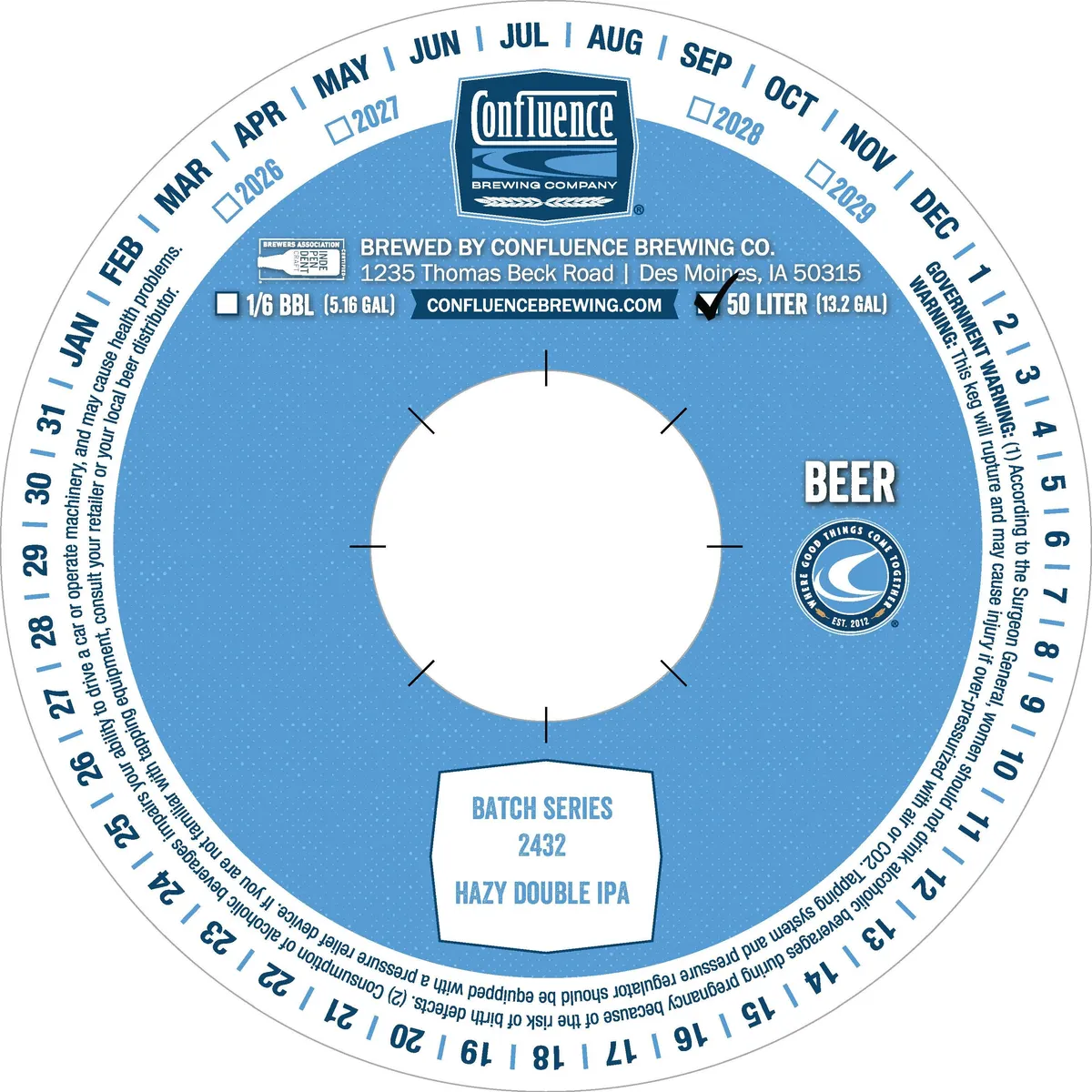 Batch Series 2432 label art — BATCH 2432