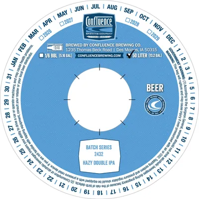 Batch Series 2432 label