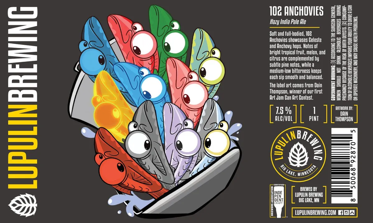 102 Anchovies label