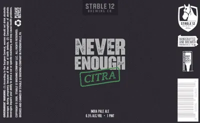 Never Enough Citra label