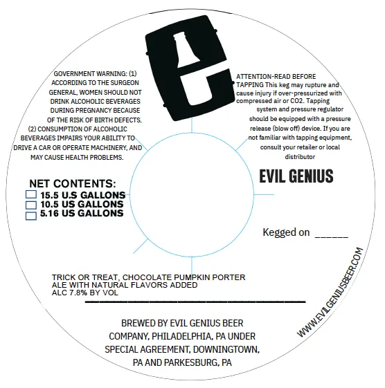 Trick Or Treat — full label as filed with TTB