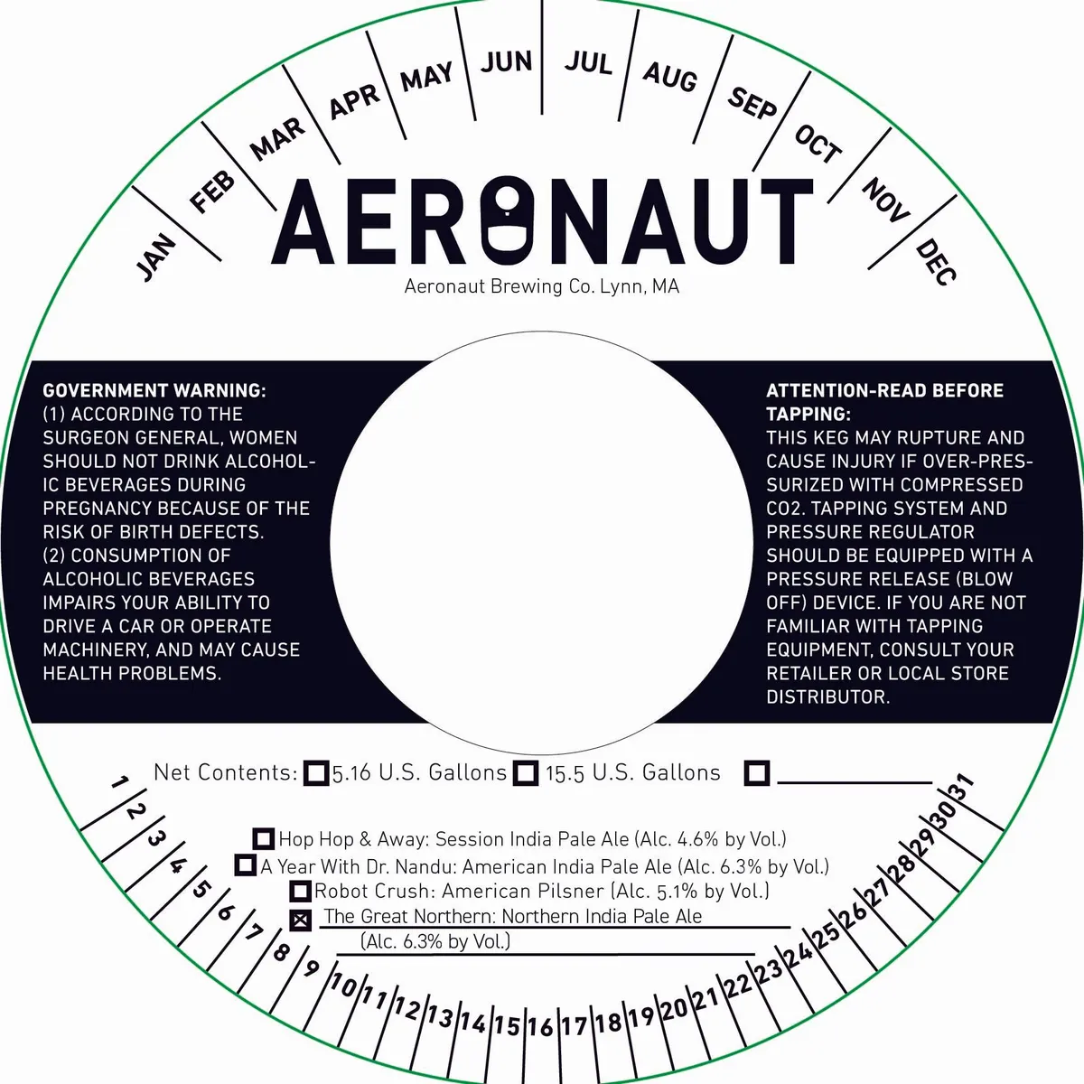 The Great Northern label art — THE GREAT NORTHERN