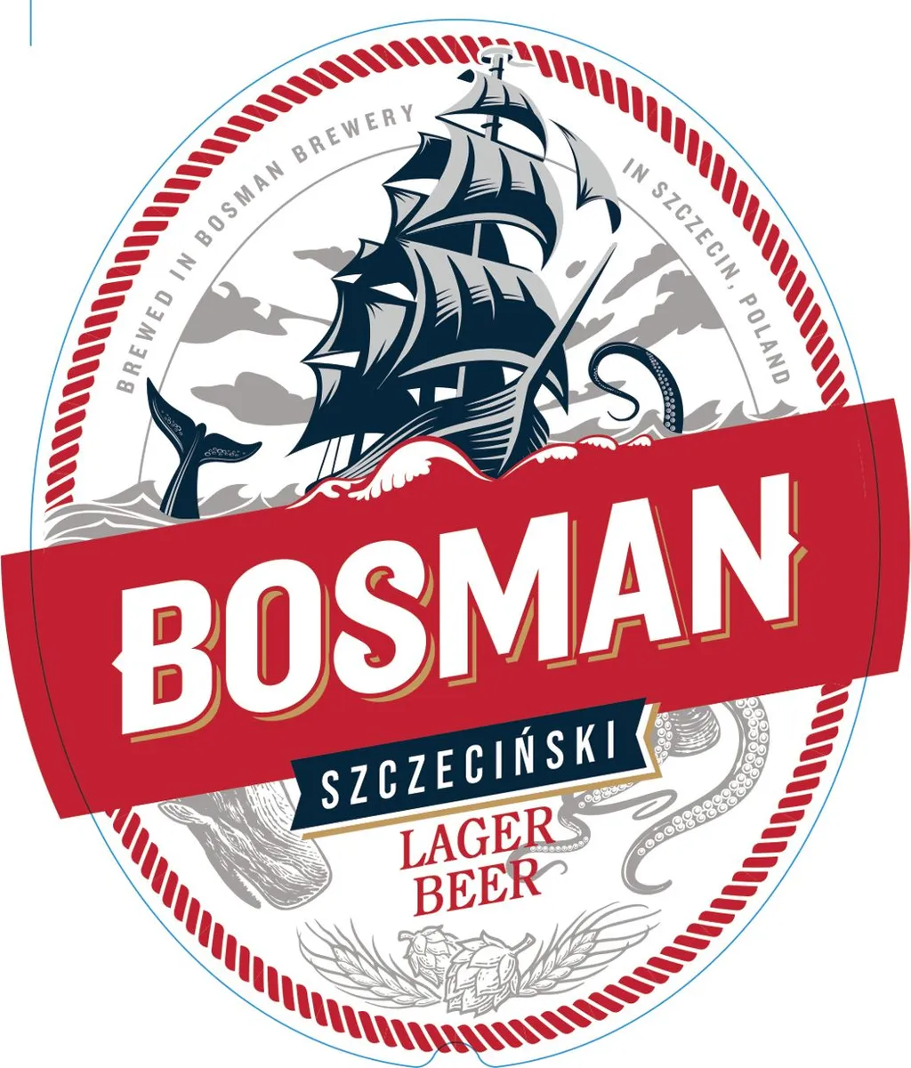 Bosman Szczeciński label art — BOSMAN