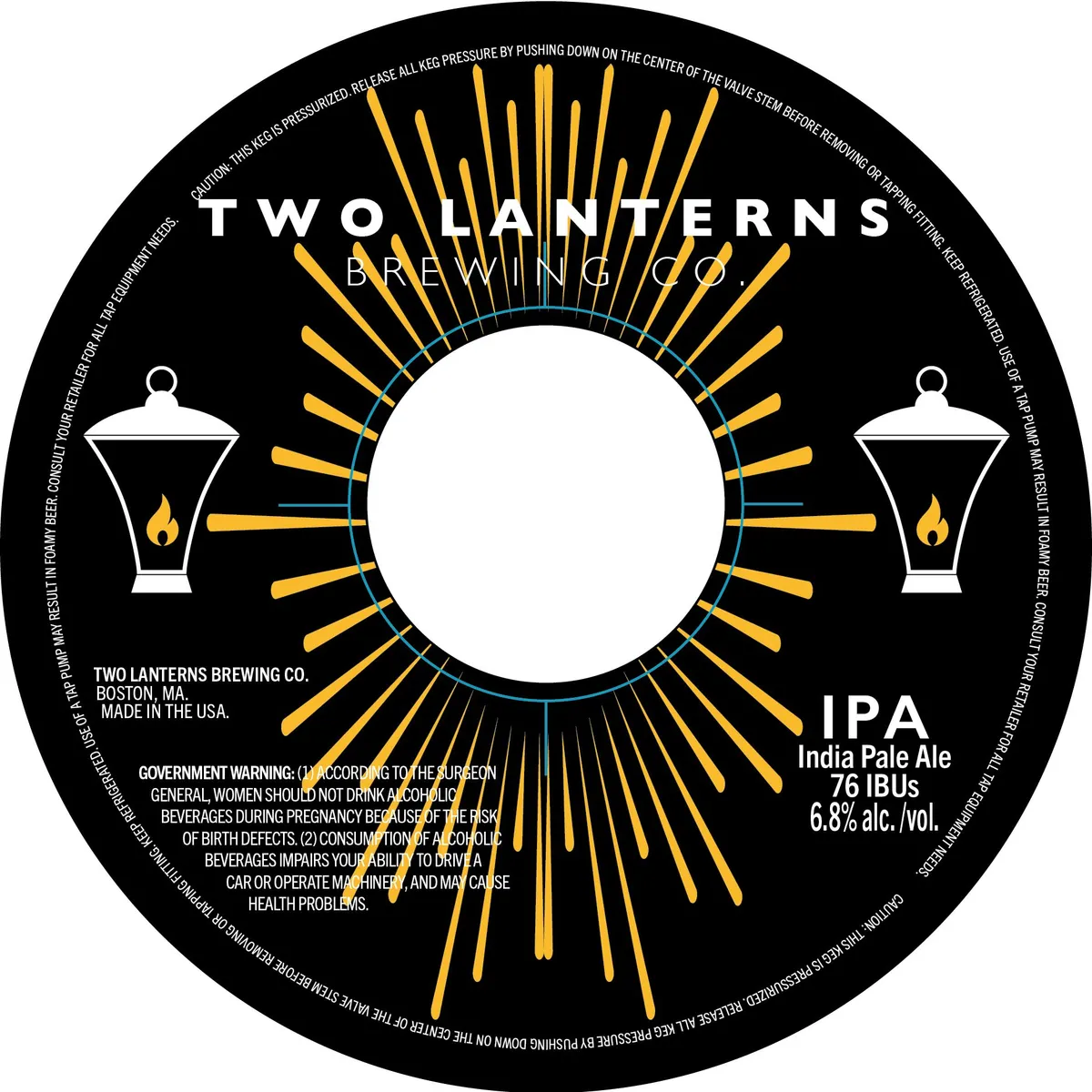 IPA label art — TWO LANTERNS