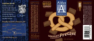 Chocolate Covered Pretzel label