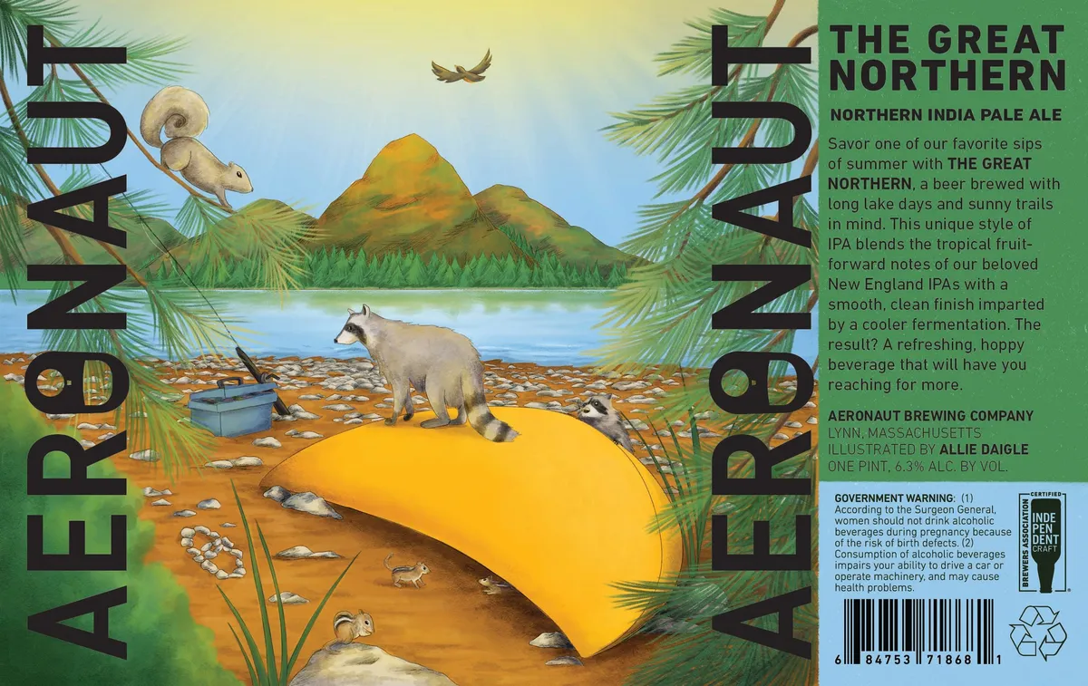 The Great Northern label art — THE GREAT NORTHERN