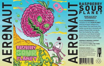 Raspberry Sour Planet label