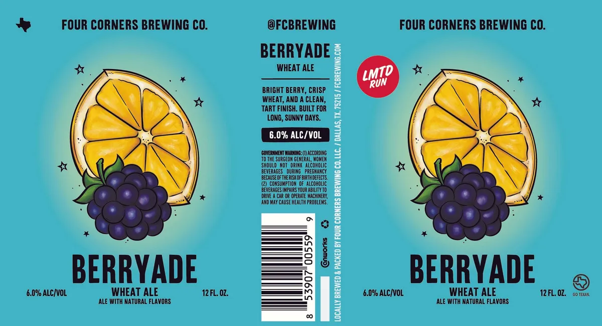 Berryade label art — BERRYADE