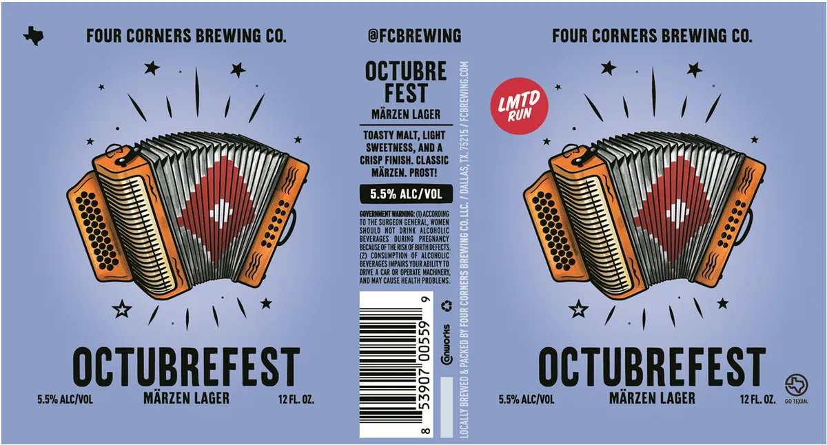 Octubrefest label art — OCTUBREFEST