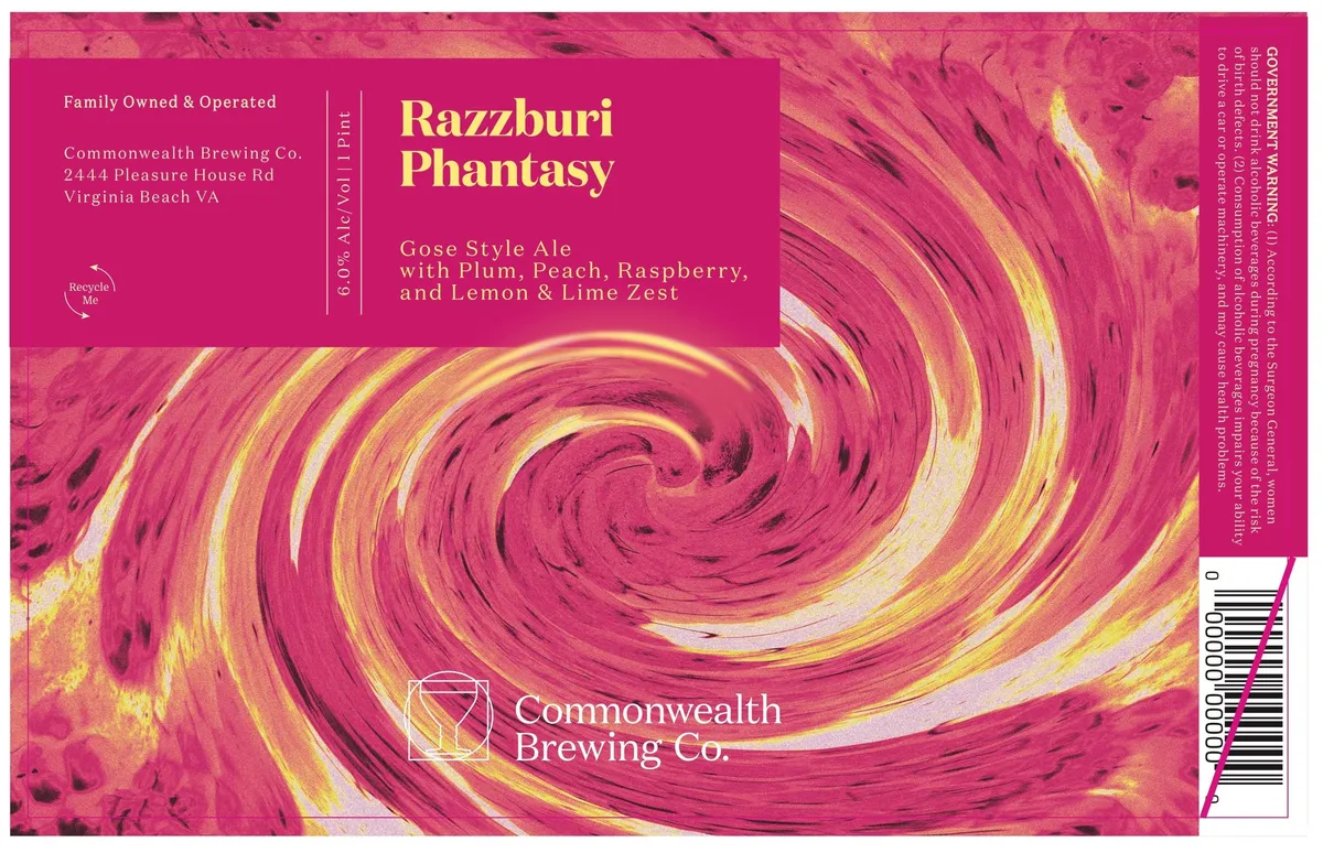 Razzburi Phantasy label art — COMMONWEALTH BREWING CO