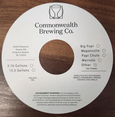 Tiki Townie label