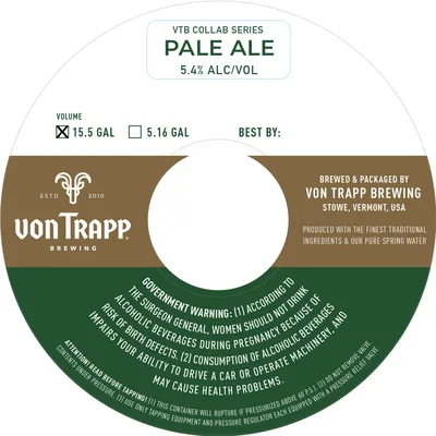 VTB Collab Series Pale Ale label