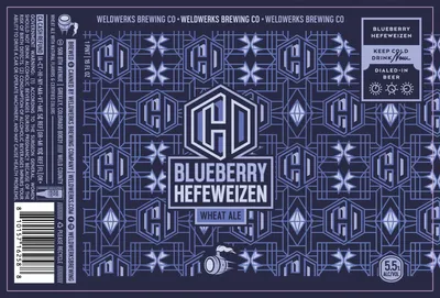 Blueberry Hefeweizen label