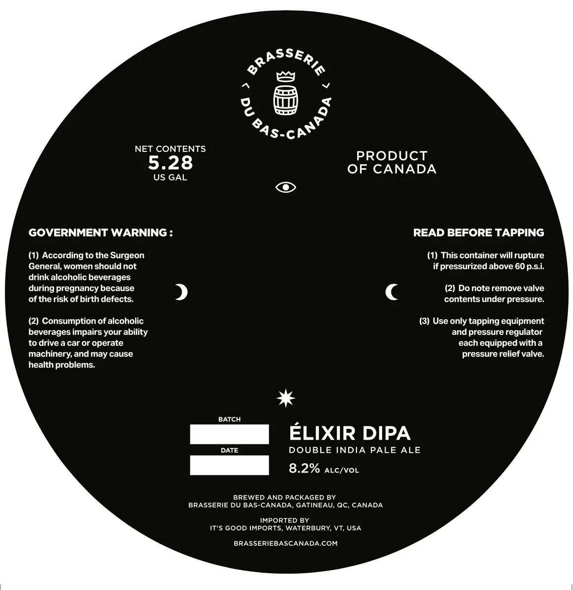Élixir DIPA — full label as filed with TTB