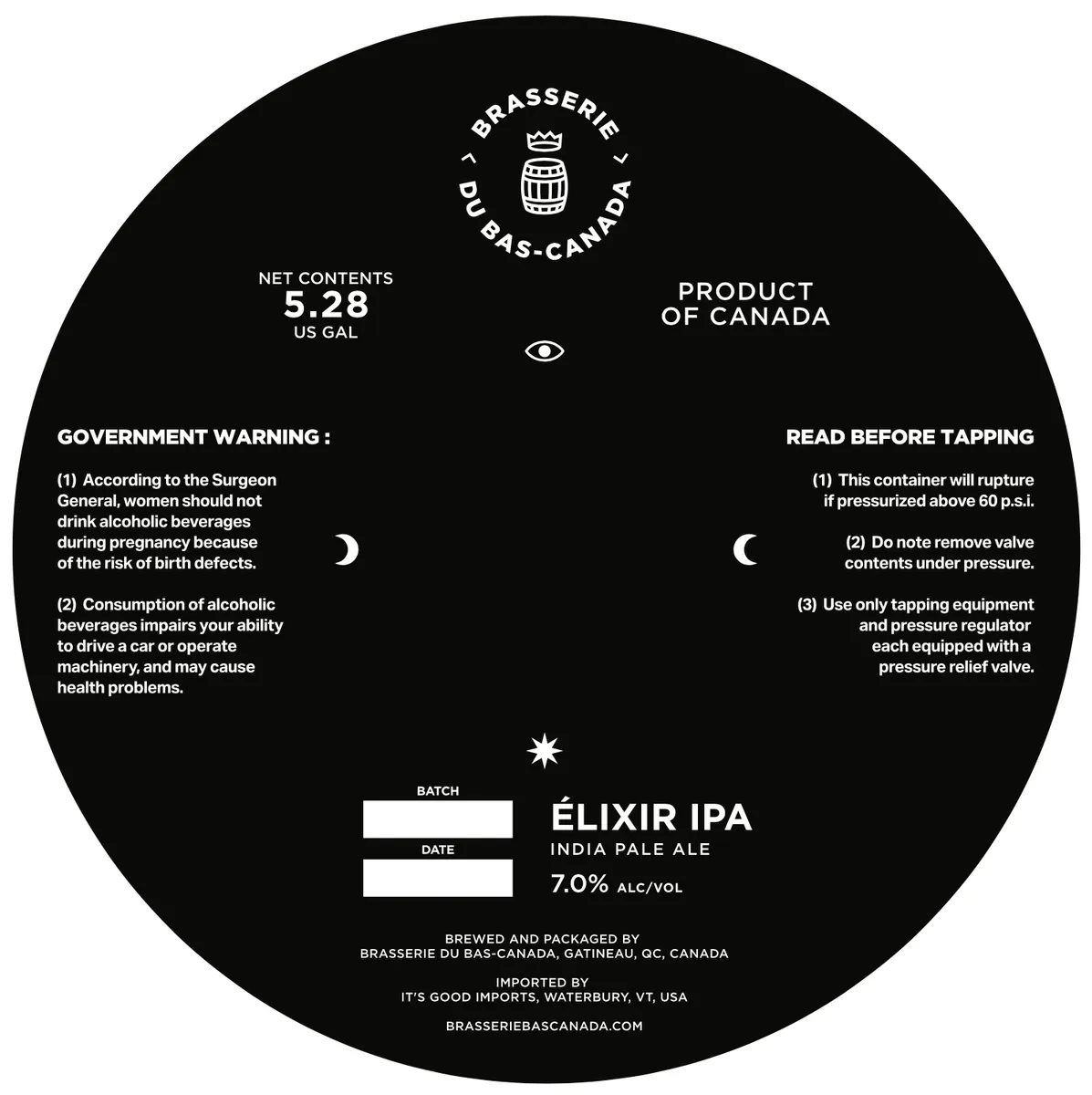 Élixir IPA — full label as filed with TTB