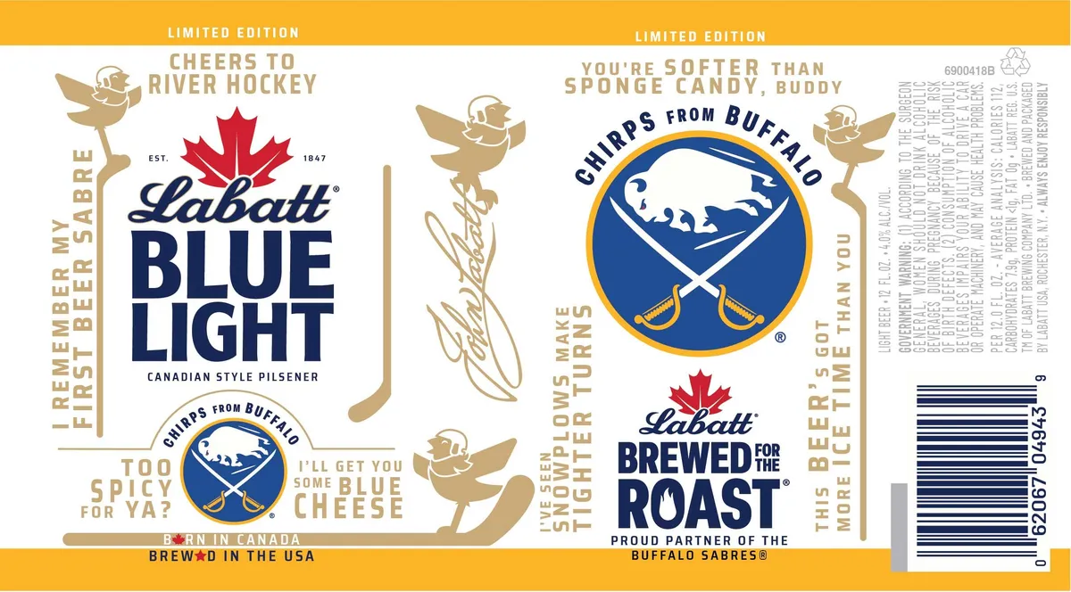 Labatt Blue Light — full label as filed with TTB