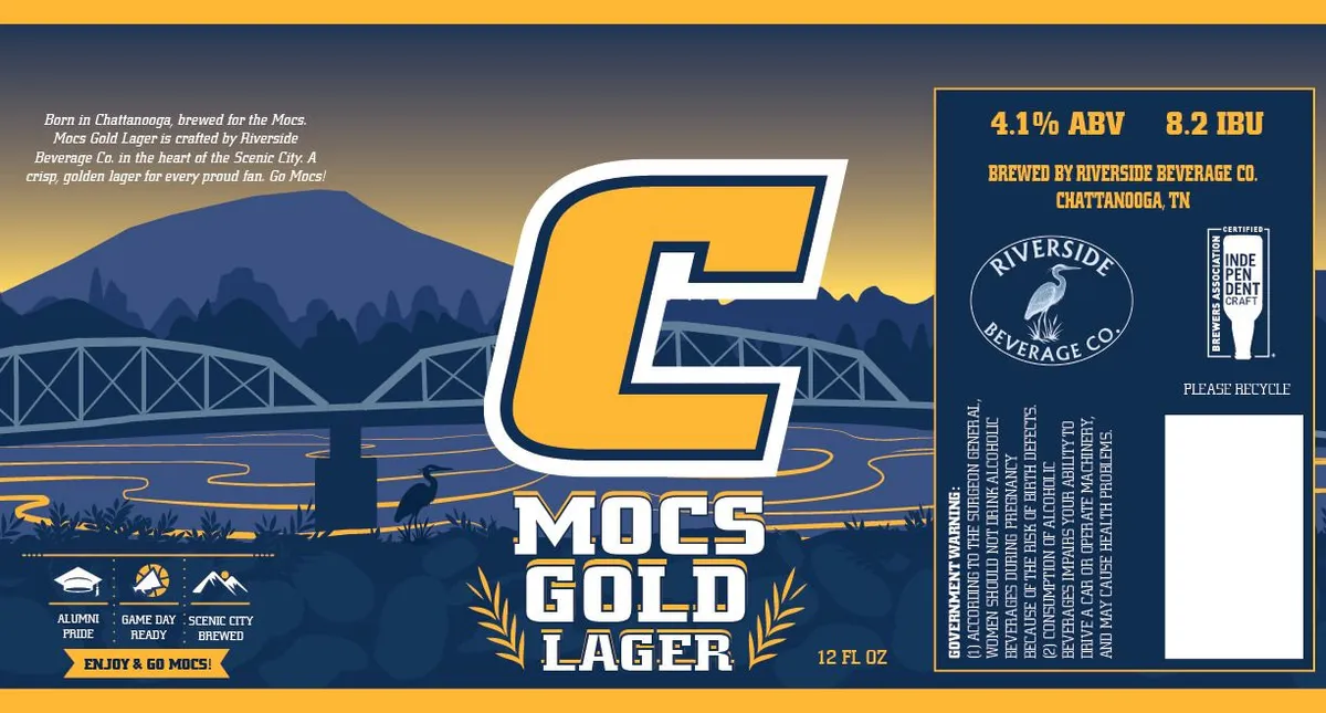 Mocs Gold Lager — full label as filed with TTB