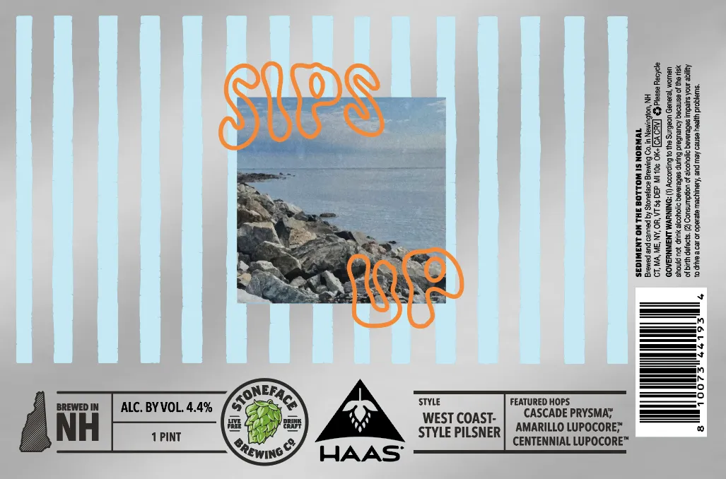 Sips Up label art — SIPS UP