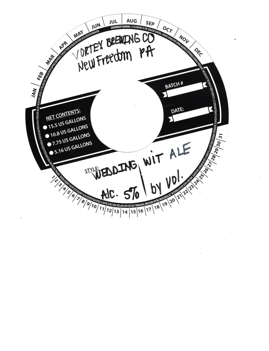 Wedding Wit label art — WEDDING WIT